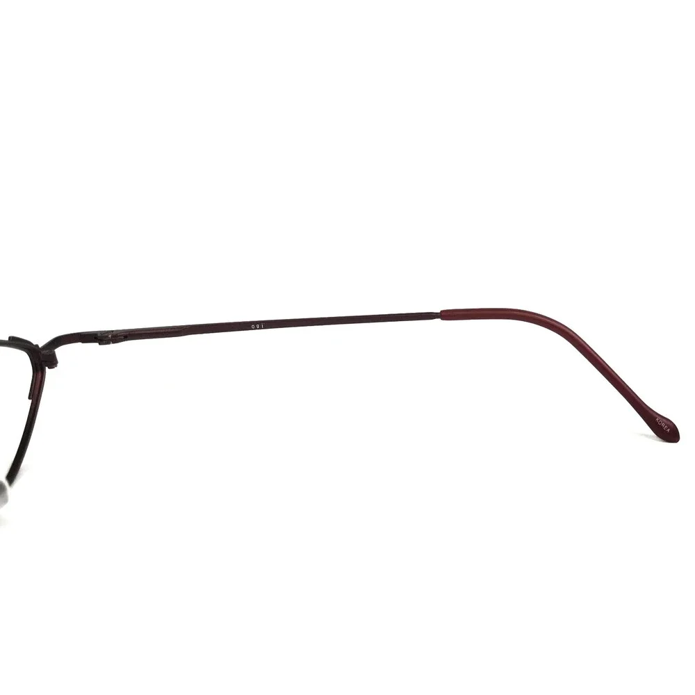 ogi Eyeglasses Frames 2068 COL. 59 Burgundy Red Geometric Wire Rim 43-21-140